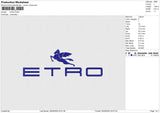 ETRO Embroidery File&nbsp;6 size
