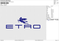 ETRO Embroidery File&nbsp;6 size