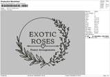 Exotictext Embroidery File 6 sizes