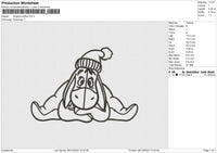 Eeyore Outline Embroidery File 6 size