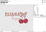 Eliana Embroidery File 6 size