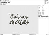 Entre-mes Embroidery File 6 sizes