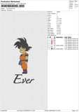 Ever Embroidery File 6 size