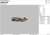 Car F1gp Embroidery File 6 sizes