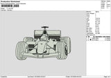 Sport Car 1312 Embroidery File 6 sizes