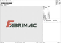 FABRIMA Embroidery File 6 size