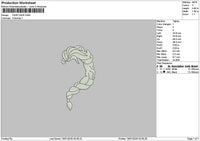 Small Hair Embroidery File 6 sizes