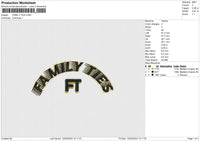 FAMILY TIES Embroidery File 6 size