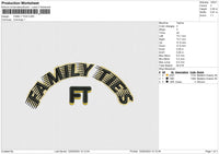 FAMILY TIES Embroidery File 6 size