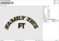 FAMILY TIES Embroidery File 6 size