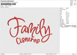 FAMILY V2 Embroidery File 6 size