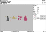 Fashion V1 Embroidery File 6 sizes