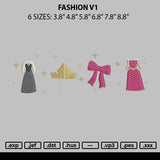 Fashion V1 Embroidery File 6 sizes