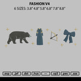 Fashion V4 Embroidery File 6 sizes