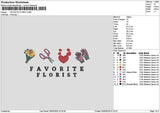 Favoritetext 3003 Embroidery File 6 sizes