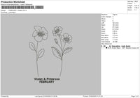 February Flo Embroidery File 6 sizes