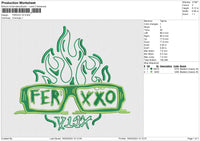 FERXXO V2 Embroidery File 6 size