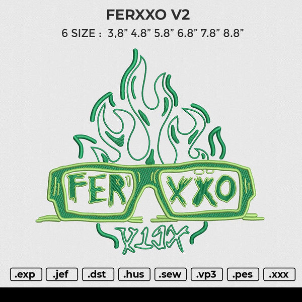 FERXXO V2 Embroidery File 6 size