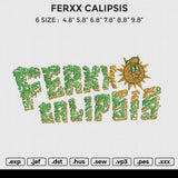 FERXX CALIPSIS Embroidery File 6 size