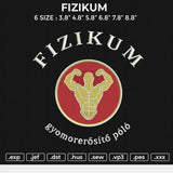 FIZIKUM Embroidery File 6 size