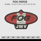 FOG 010125 Embroidery File 6 size