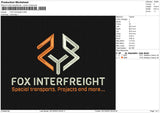 FOX interfreight Embroidery File 6 size