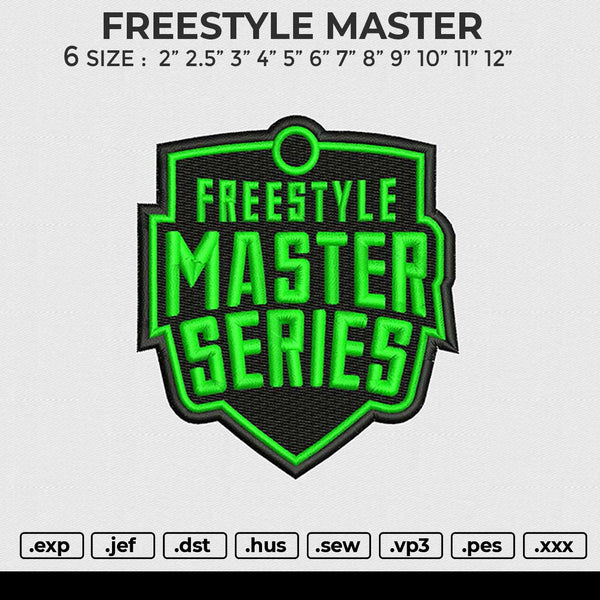 FREESTYLE  Embroidery File 6 size