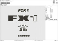 FX 01 Embroidery File 6 size