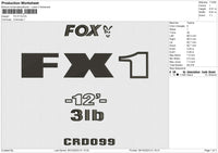 FX 01 Embroidery File 6 size