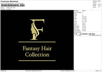 Hairtext Embroidery 2 Files