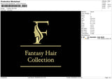 Hairtext Embroidery 2 Files