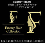 Hairtext Embroidery 2 Files