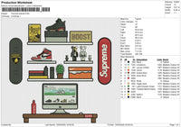 Favorite Brands Embroidery File 6 size