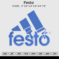 Festo Embroidery File 6 size