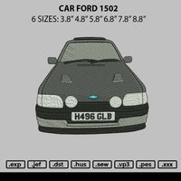 Car Ford 1502 Embroidery File 6 sizes