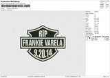 Frankie Varela Embroidery File 6 sizes