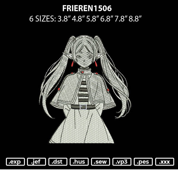 Frieren1506 Embroidery File 6 sizes