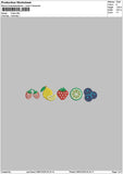 Fruits 0807 Embroidery File 6 sizes