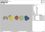 Fruits 0807 Embroidery File 6 sizes