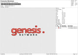 GENESIS NETWORK Embroidery File 8 size