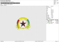 GHANALINX LOGO Embroidery File 6 size