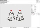 2GHOST Embroidery File 6 size