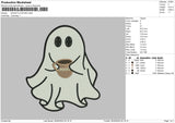 Ghost 2605 Embroidery File 6 sizes