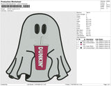 GHOST dunkin Embroidery File 6 size