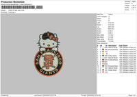 Giants Hk 2204 Embroidery File 6 sizes