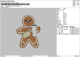Gingerbread0512 Embroidery File 6 sizes