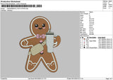 Gingerbread0512 Embroidery File 6 sizes