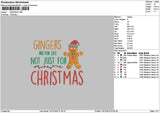 Gingerstext1012 Embroidery File 6 sizes
