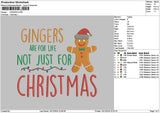 Gingerstext1012 Embroidery File 6 sizes
