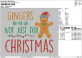 Gingerstext1012 Embroidery File 6 sizes